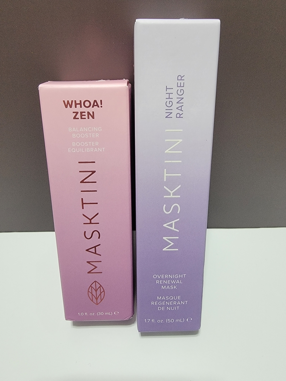 MASKTINI Bundle.  Whoa! Zen & Night Ranger Skincare Set, New.